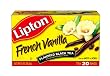 Lipton Flavored Black Tea, French Vanilla, Tea Bags, 20-Count Boxes (Pack of 6)