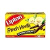 Lipton Flavored Black Tea, French Vanilla, Tea Bags, 20-Count Boxes (Pack of 6)