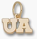 Arizona Wildcats UA 3/16 Charm - 14KT Gold Jewelry