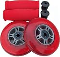RED Replacement Razor Scooter WHEELS, BEARINGS, GRIPS