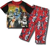 Star Wars "The Clone Wars" 2 piece pajama set w/light-up patch