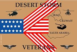 Veterans Desert Storm Large Vehicle Bumper Sticker