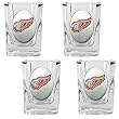 Detroit Red Wings NHL 4pc Square Shot Glass Set