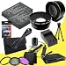 TWO LP-E8 Lithium Ion Replacement Batteries w/Charger + Mini HDMI + 3 Piece Filter Kit + Wide Angle/Telphoto Lenses + Memory Card Reader/Wallet + Deluxe Starter Kit for Canon EOS Rebel T2i T3i Digital SLR Camera DavisMAX Bundle