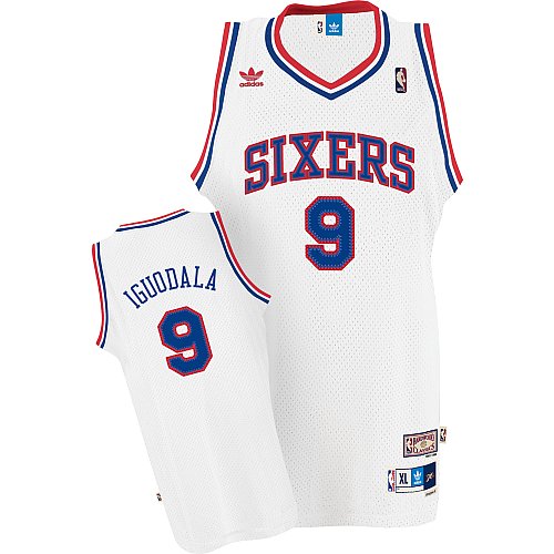 Adidas Philadelphia 76Ers Andre Iguodala Hardwood Classics Nights Swingman Jersey Small