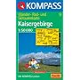 Kaisergebirge: Wander-, Rad- und Skitourenkarte. Mit Panorama. GPS-genau. 1:50.000