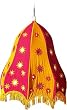 ShalinCraft Lampshades Multicolored Applique Embroidered Fabric Indian-Style (clamp148)