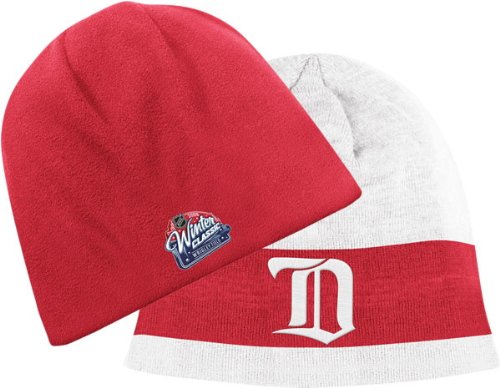 DETROIT RED WINGS Reversible WINTER CLASSIC Knit Beanie Hat Skully Ski Cap