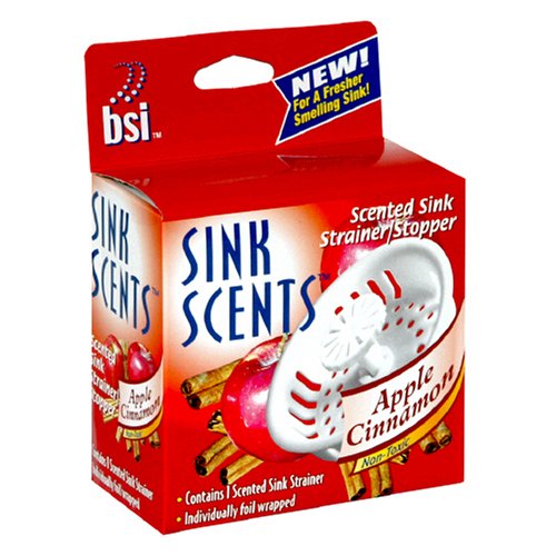 BSI Sink Scents Scented Sink Strainer Stopper, Apple Cinnamon, 10 Count Box by BSI