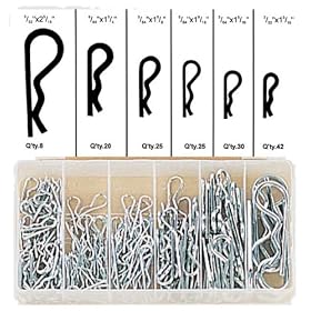 5/32"-TO-3/32" HITCH PIN ASSORTED 150-PIECE SET
