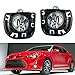 iJDMTOY Complete Set Fog Lights Foglamps w/ H11 Halogen Bulbs, Garnish Covers, Wiring On/Off Switch Compatible With 2014-2016 Scion tC