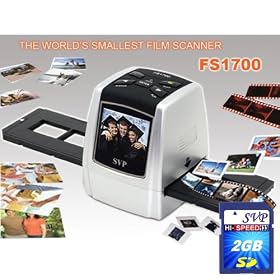 SVP Digital Film Scanner w  2.4 Build-in LCD (2GB Included), ~World's Smallest Film Scanner~ by 