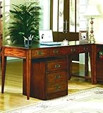 Executive Leg Desk by Hooker Furniture - Medium Brown (388-10-458)