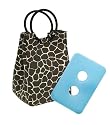 Fit & Fresh Retro Insulated Designer Lunch Bag, Giraffe, 7x6.5x14 Inches