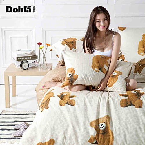 CrystalMX Home Textile, Fabric Bedding Set, Modern Designer Comforters And Bedding Sets,Winnie House Home Textile,Comforter Not Included 4pcs