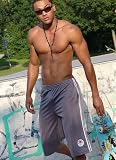 Skatershort long - Boxer Bermuda Short im Skater Look - Baseball Star Style