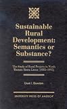 Search : Sustainable Rural Development: Semantics or Substance?: The Study of Rural Projects in North Western Sierra Leone (1985-1995)