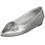 Annie Shoes Women's Fina Flat,Pewter,8 M US