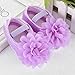 Hot Sale!Canserin Baby Girl Chiffon Flower Elastic Band Walking Shoes