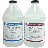 EPOXY RESIN CRYSTAL CLEAR 1 Gallon Kit. FOR SUPER GLOSS COATING AND TABLETOPS