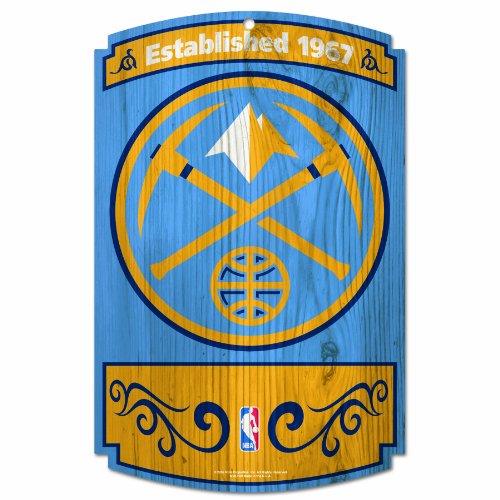 NBA Denver Nuggets Wood Sign