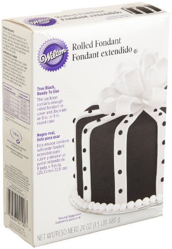 Wilton Ready-to-Use True Black Rolled Fondant, 24-Ounce at Amazon.com