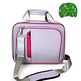 Silver / Magenta Executive Carrying Case with Removable Shoulder Strap for Acer Aspire 15.6-inch Laptop Models AS5252-V33, AS5252-V476, AS5252-V518, AS5252-V602, AS5252-V955 + Bestpricecenter Mouse Pad