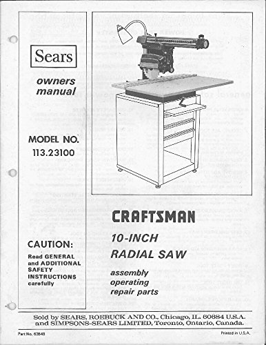 1975 Craftsman 113.23100 10