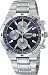 Stainless Steel Alarm Chronograph Blue Dial