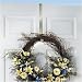 Wreath Holder in Satin Nickel by Spectrum