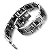 Kstyle Jewelry Tungsten Magnetic Hematite Mens Bracelet black & silver 8