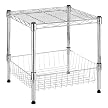 Whitmor Stacking Shelf with Basket
