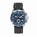 Fossil Men's Blue/Black Chronograph Watch CH2691 From The Decker Range With Silicone Strap