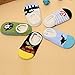 Yshare® 5 Pairs Boys 6-24 Month Cartoon Baby Toddler Anti Slip Skid Low Cut Boat Socks + Gift Bangle , No Show Newborn Socks