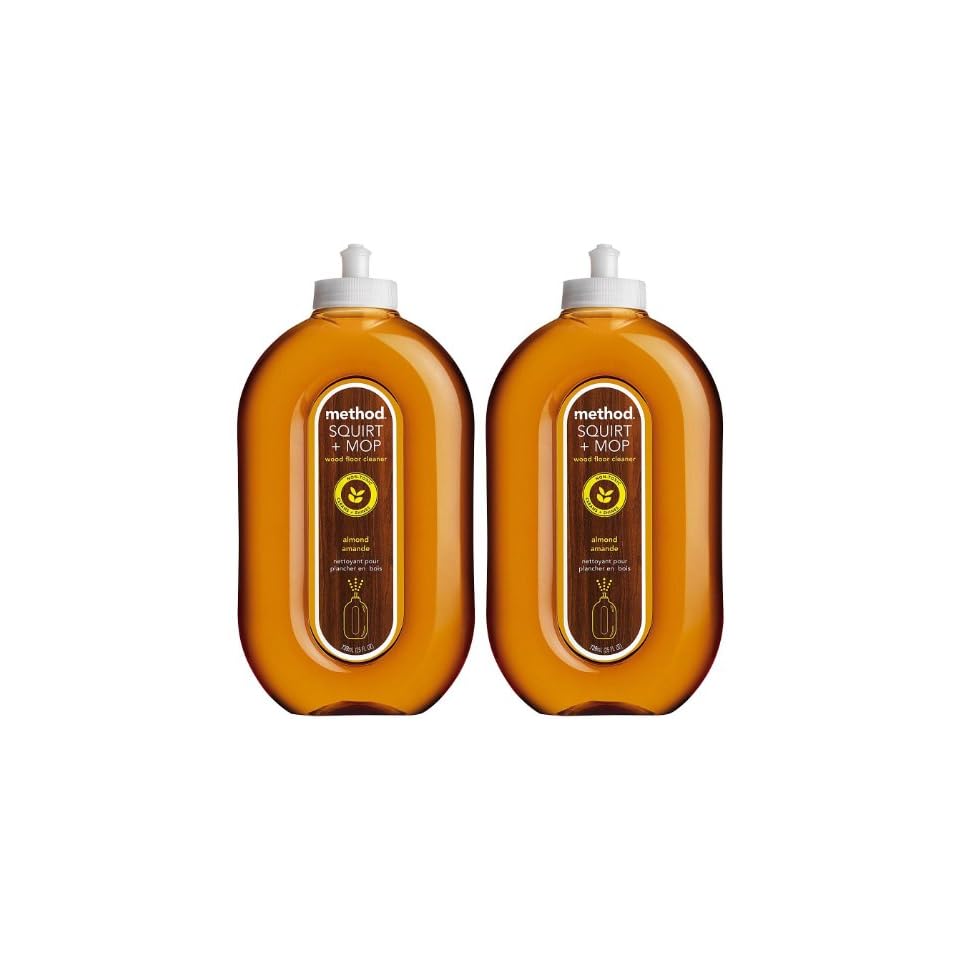Method Squirt Mop Wood Floor Cleaner Almond 25 Oz 2 Pack On