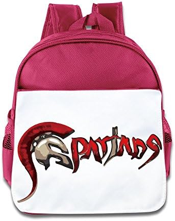 Boys School Bag Spartans Logo Pink