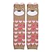 Fly-love® 6pairs Combed Cotton Cartoon Bear Infant Toddler Leg Sleeve Warmers Socks Protector Warmer For Baby Knee Pads