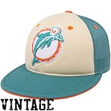 NFL Reebok Miami Dolphins Aqua Time Traveler Throwback Fitted Hat (7 3/8)