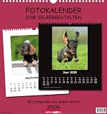 Fotokalender zum Selbergestalten 2009. Mit schwarzen und weißen Seiten