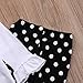 Little Girls Christmas Snowman Top and Polka Dot Ruffle Leggings Outfit