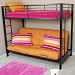 Walker Edison Twin-Over-Futon Bunk Bed, Black