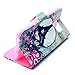 S6 Case, Galaxy S6 Wallet Case, Tradekmk(TM) Brand New Stylish PU Leather Stand Wallet Slim Protector Case Cover[Colored Drawing Pattern] For Samsung Galaxy S6 [+Stylus+Screen Protector+Cleaning Cloth]-(Series-E)