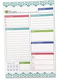 bloom daily planners Planning System Tear Off To Do Pad - Teal Daily Planner To Do Pad 6" x 9"
