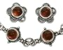 Murano glass jewelry set, 'Cherry Red' 0.6" W x 7.5" H