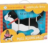 Black and White Kitty Pull Along Pal