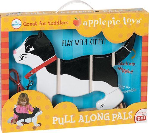 Childrens Toyshop  Toys : Pull Along Pals Black & White Kitty