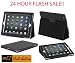 iPad 4 Case – The New iPad (4th Generation) iPad 3 and iPad 2 Leather Case Cover with Built-in Stand and Premium Interior – Automatically Wakes and Puts Your New iPad 4, iPad 3 and iPad 2 to Sleep Every Time – (Black) by MKT iPad Cases