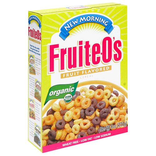 New Morning Fruit-E-O's, Organic, 8-Ounce Boxes (Pack of 6)