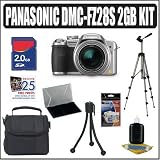 Panasonic DMC-FZ28S 10MP Digital Camera (Silver) + 2GB Accessory Kit
