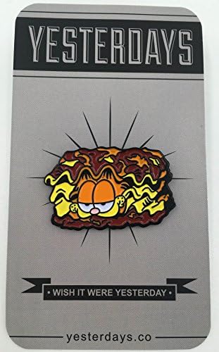Lasagna Cat Soft Enamel Black Metal Plated Pin